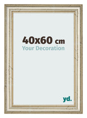 Cadre Photo 40x60cm Brillance Metallique MDF Lazio De Face Mesure | Yourdecoration.fr