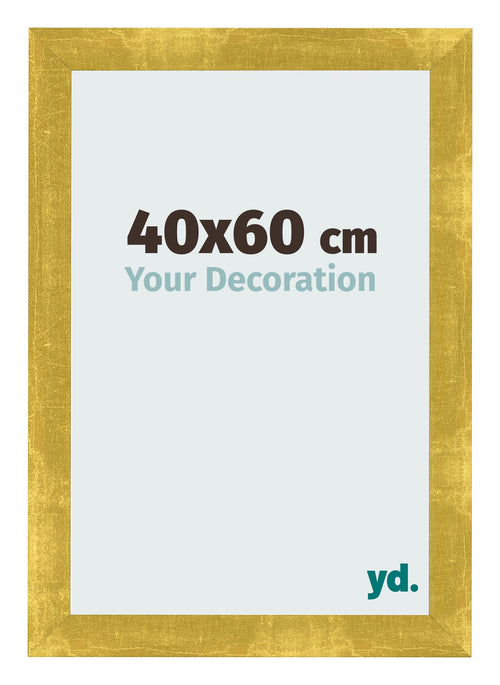 Cadre Photo 40x60cm Or Vintage MDF Pisa De Face Mesure | Yourdecoration.fr