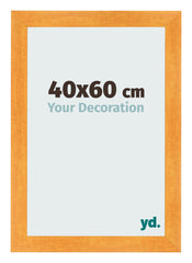 Cadre Photo 40x60cm Orange MDF Pisa De Face Mesure | Yourdecoration.fr
