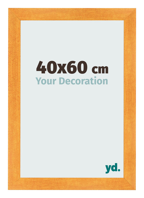 Cadre Photo 40x60cm Orange MDF Pisa De Face Mesure | Yourdecoration.fr