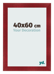 Cadre Photo 40x60cm Vin Rouge Patine MDF Pisa De Face Mesure | Yourdecoration.fr