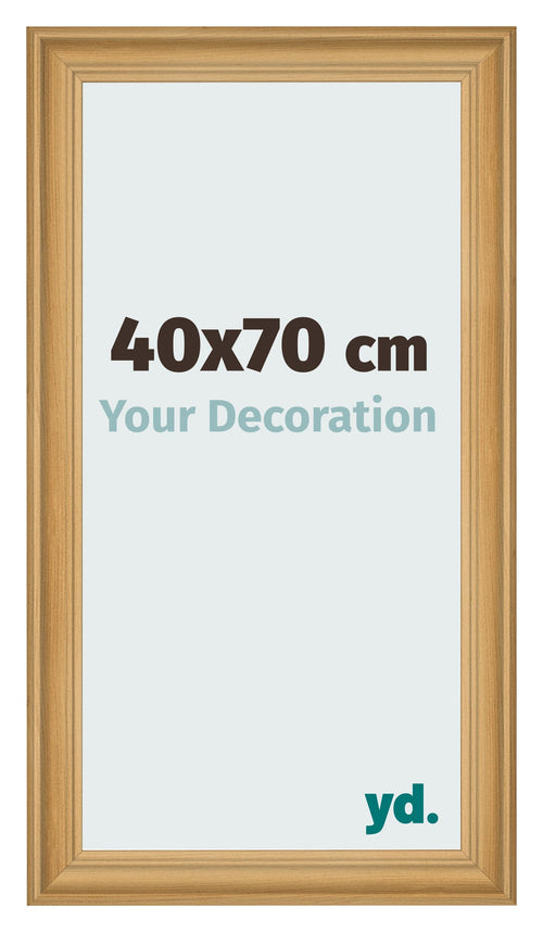 Cadre Photo 40x70cm De Pin Grain de Bois MDF Lazio De Face Mesure | Yourdecoration.fr