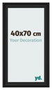 Cadre Photo 40x70cm Noir Grain de Bois MDF Lazio De Face Mesure | Yourdecoration.fr