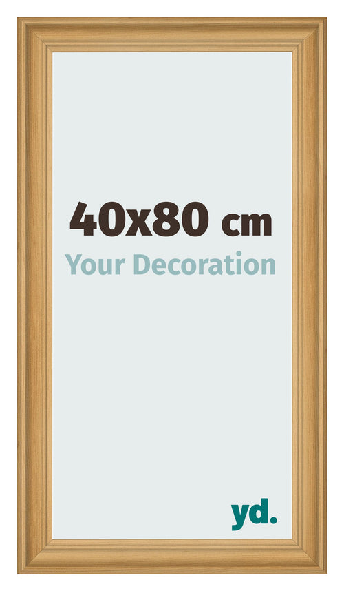Cadre Photo 40x80cm De Pin Grain de Bois MDF Lazio De Face Mesure | Yourdecoration.fr