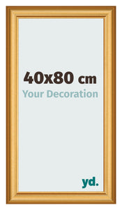 Cadre Photo 40x80cm Or Mat MDF Lazio De Face Mesure | Yourdecoration.fr
