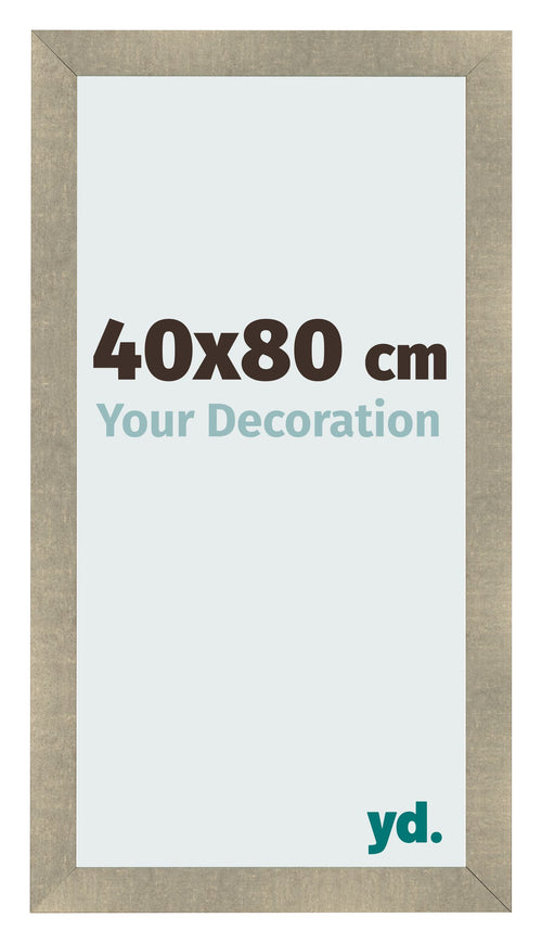 Cadre Photo 40x80cm Or Vintage MDF Pisa De Face Mesure | Yourdecoration.fr