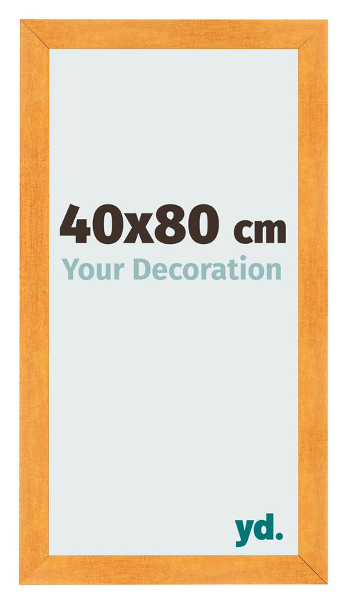 Cadre Photo 40x80cm Orange MDF Pisa De Face Mesure | Yourdecoration.fr
