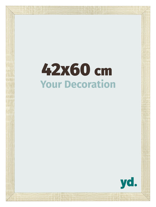 Cadre Photo 42x60cm Chene Sonoma MDF Pisa De Face Mesure | Yourdecoration.fr