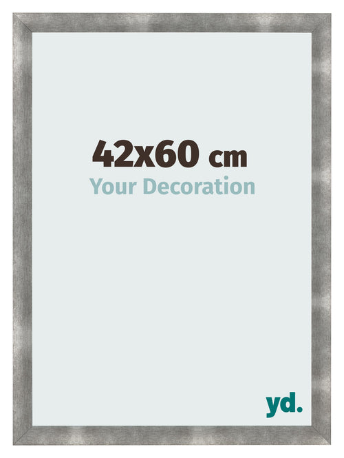 Cadre Photo 42x60cm Metal Vintage MDF Pisa De Face Mesure | Yourdecoration.fr