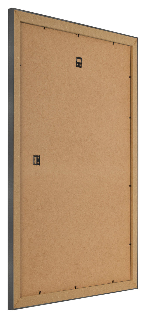 Cadre Photo 42x60cm Noir Argent Poli MDF Pisa Arriere Oblique | Yourdecoration.fr