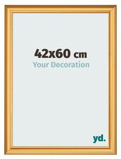 Cadre Photo 42x60cm Or Mat MDF Lazio De Face Mesure | Yourdecoration.fr