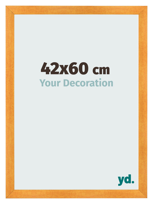 Cadre Photo 42x60cm Orange MDF Pisa De Face Mesure | Yourdecoration.fr
