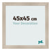 Cadre Photo 45x45cm Chene Rustique MDF Pisa De Face Mesure | Yourdecoration.fr