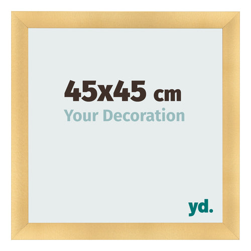 Cadre Photo 45x45cm Or Vintage MDF Pisa De Face Mesure | Yourdecoration.fr