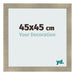 Cadre Photo 45x45cm Or Vintage MDF Pisa De Face Mesure | Yourdecoration.fr