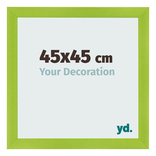 Cadre Photo 45x45cm Vert MDF Pisa De Face Mesure | Yourdecoration.fr