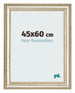 Cadre Photo 45x60cm Brillance Metallique MDF Lazio De Face Mesure | Yourdecoration.fr