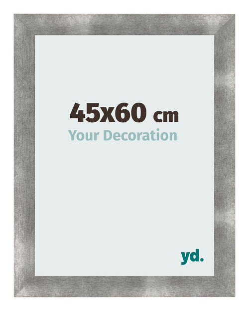 Cadre Photo 45x60cm Metal Vintage MDF Pisa De Face Mesure | Yourdecoration.fr
