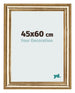 Cadre Photo 45x60cm Or Antique MDF Lazio De Face Mesure | Yourdecoration.fr