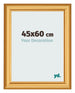Cadre Photo 45x60cm Or Mat MDF Lazio De Face Mesure | Yourdecoration.fr