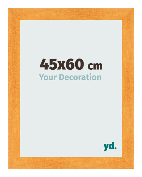 Cadre Photo 45x60cm Orange MDF Pisa De Face Mesure | Yourdecoration.fr