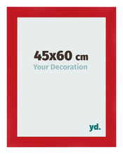 Cadre Photo 45x60cm Rouge MDF Pisa De Face Mesure | Yourdecoration.fr