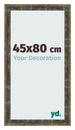 Cadre Photo 45x80cm Bleu Or Melange MDF Pisa De Face Mesure | Yourdecoration.fr