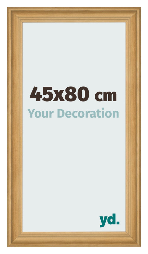 Cadre Photo 45x80cm De Pin Grain de Bois MDF Lazio De Face Mesure | Yourdecoration.fr