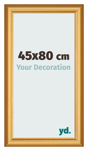 Cadre Photo 45x80cm Or Mat MDF Lazio De Face Mesure | Yourdecoration.fr