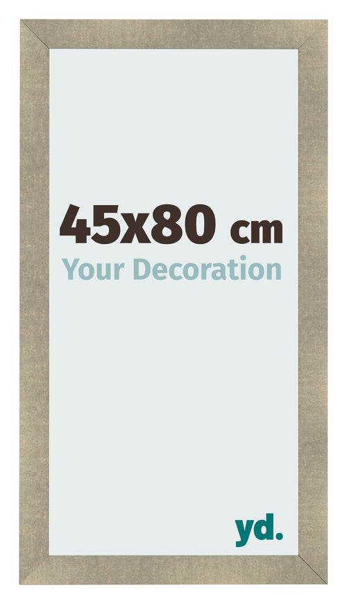 Cadre Photo 45x80cm Or Vintage MDF Pisa De Face Mesure | Yourdecoration.fr