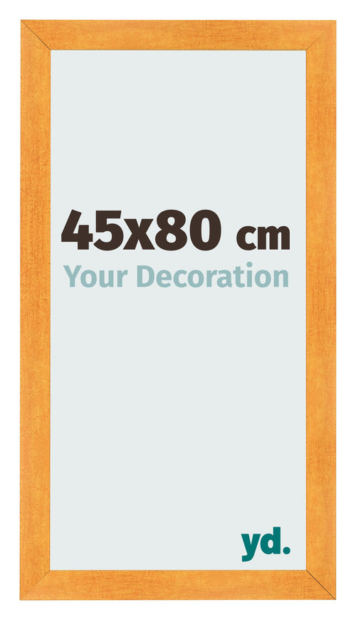 Cadre Photo 45x80cm Orange MDF Pisa De Face Mesure | Yourdecoration.fr