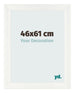 Cadre Photo 46x61cm Blanc Vintage MDF Pisa De Face Mesure | Yourdecoration.fr
