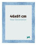 Cadre Photo 46x61cm Bleu Brillant Patine MDF Pisa De Face Mesure | Yourdecoration.fr