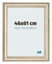 Cadre Photo 46x61cm Brillance Metallique MDF Lazio De Face Mesure | Yourdecoration.fr