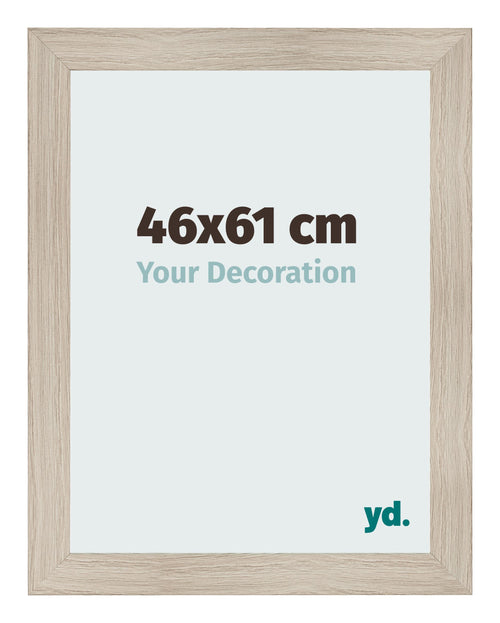 Cadre Photo 46x61cm Chene Rustique MDF Pisa De Face Mesure | Yourdecoration.fr