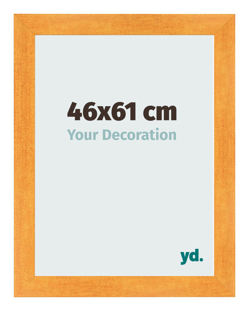 Cadre Photo 46x61cm Orange MDF Pisa De Face Mesure | Yourdecoration.fr