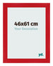 Cadre Photo 46x61cm Rouge MDF Pisa De Face Mesure | Yourdecoration.fr