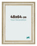 Cadre Photo 48x64cm Brillance Metallique MDF Lazio De Face Mesure | Yourdecoration.fr