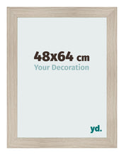 Cadre Photo 48x64cm Chene Rustique MDF Pisa De Face Mesure | Yourdecoration.fr