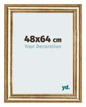 Cadre Photo 48x64cm Or Antique MDF Lazio De Face Mesure | Yourdecoration.fr