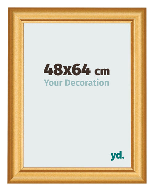 Cadre Photo 48x64cm Or Mat MDF Lazio De Face Mesure | Yourdecoration.fr
