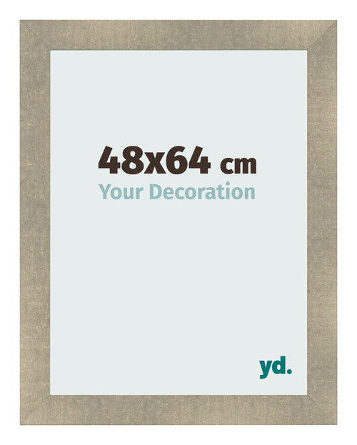 Cadre Photo 48x64cm Or Vintage MDF Pisa De Face Mesure | Yourdecoration.fr