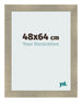 Cadre Photo 48x64cm Or Vintage MDF Pisa De Face Mesure | Yourdecoration.fr