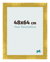 Cadre Photo 48x64cm Or Vintage MDF Pisa De Face Mesure | Yourdecoration.fr