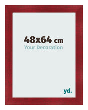 Cadre Photo 48x64cm Vin Rouge Patine MDF Pisa De Face Mesure | Yourdecoration.fr