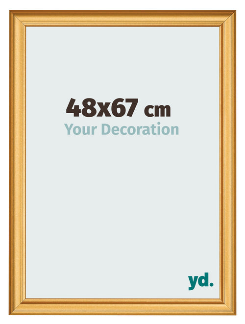 Cadre Photo 48x67cm Or Mat MDF Lazio De Face Mesure | Yourdecoration.fr