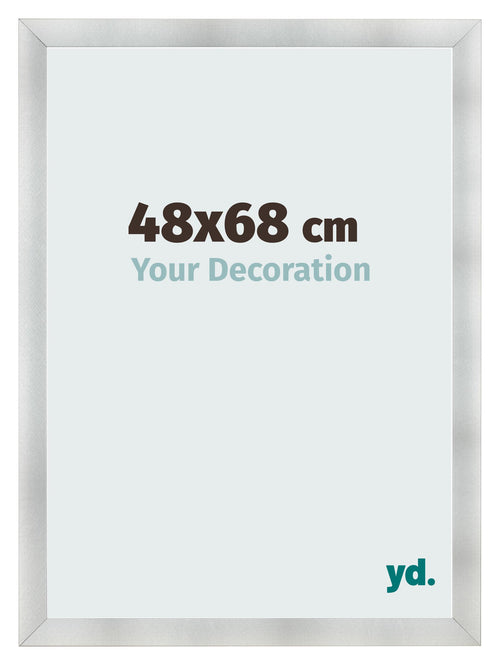 Cadre Photo 48x68cm Aluminium Brosse MDF Pisa De Face Mesure | Yourdecoration.fr