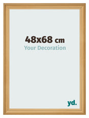 Cadre Photo 48x68cm De Pin Grain de Bois MDF Lazio De Face Mesure | Yourdecoration.fr