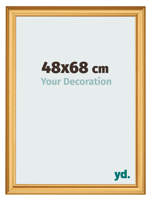Cadre Photo 48x68cm Or Mat MDF Lazio De Face Mesure | Yourdecoration.fr