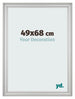 Cadre Photo 49x68cm Argent Mat MDF Lazio De Face Mesure | Yourdecoration.fr